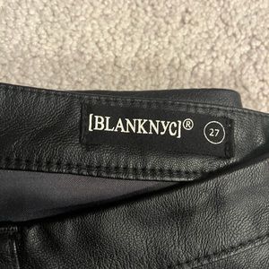 BlankNYC pleather pants.